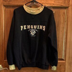 LEE SPORT PITTSBURGH PENGUINS SWEATSHIRT, MEDIUM, UNISEX, NHL HOCKEY TEAM